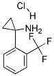 1-(2-TRIFLUOROMETHYL-PHENYL)-CYCLOPROPYLAMINE HYDROCHLORIDE Struktur