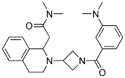 2-(2-(1-[3-(DIMETHYLAMINO)BENZOYL]AZETIDIN-3-YL)-1,2,3,4-TETRAHYDROISOQUINOLIN-1-YL)-N,N-DIMETHYLACETAMIDE Struktur