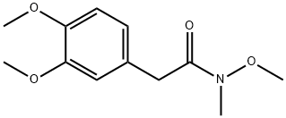 2-(3,4-DIMETHOXY-PHENYL)-N-METHOXY-N-METHYL-ACETAMIDE Struktur