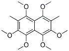 1,2,4,5,7,8-HEXAMETHOXY-3,6-DIMETHYL-NAPHTHALENE Struktur