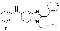 (2-BENZYL-1-BUTYL-1H-BENZOIMIDAZOL-5-YL)-(3-FLUORO-PHENYL)-AMINE Struktur