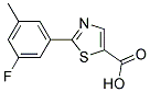 2-(3-FLUORO-5-METHYL-PHENYL)-THIAZOLE-5-CARBOXYLIC ACID Struktur