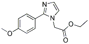 [2-(4-METHOXY-PHENYL)-IMIDAZOL-1-YL]-ACETIC ACID ETHYL ESTER Struktur