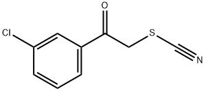 2-(3-CHLOROPHENYL)-2-OXOETHYL THIOCYANATE Struktur