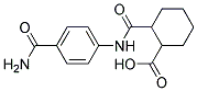 2-(4-CARBAMOYL-PHENYLCARBAMOYL)-CYCLOHEXANECARBOXYLIC ACID Struktur