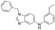 (1-BENZYL-1H-BENZOIMIDAZOL-5-YL)-(3-ETHYL-PHENYL)-AMINE Struktur