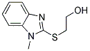 2-[(1-METHYL-1H-BENZIMIDAZOL-2-YL)THIO]ETHANOL Struktur