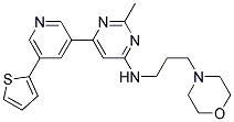 [2-METHYL-6-(5-THIOPHEN-2-YL-PYRIDIN-3-YL)-PYRIMIDIN-4-YL]-(3-MORPHOLIN-4-YL-PROPYL)-AMINE Struktur