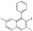 2-IODO-3,7-DIMETHYL-1-PHENYL-NAPHTHALENE Struktur