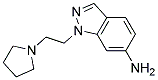 1-(2-PYRROLIDIN-1-YL-ETHYL)-1H-INDAZOL-6-YLAMINE Struktur