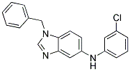 (1-BENZYL-1H-BENZOIMIDAZOL-5-YL)-(3-CHLORO-PHENYL)-AMINE Struktur