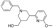 (1'-BENZYL-6-METHOXY-1',2',3',4',5',6'-HEXAHYDRO-[2,3']BIPYRIDINYL-5'-YL)-METHANOL Struktur