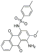 1-AMINO-2-METHOXY-4-P-TOLYSULFONAMIDO ANTHRAQUINONE Struktur