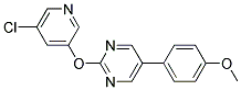 2-[(5-CHLOROPYRIDIN-3-YL)OXY]-5-(4-METHOXYPHENYL)PYRIMIDINE Struktur