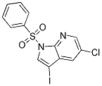 1-BENZENESULFONYL-5-CHLORO-3-IODO-1H-PYRROLO[2,3-B]PYRIDINE Struktur