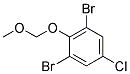 1,3-DIBROMO-5-CHLORO-2-(METHOXYMETHOXY)BENZENE Struktur