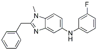 (2-BENZYL-1-METHYL-1H-BENZOIMIDAZOL-5-YL)-(3-FLUORO-PHENYL)-AMINE Struktur