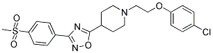 1-[2-(4-CHLOROPHENOXY)ETHYL]-4-(3-[4-(METHYLSULFONYL)PHENYL]-1,2,4-OXADIAZOL-5-YL)PIPERIDINE Struktur