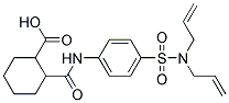 2-(4-DIALLYLSULFAMOYL-PHENYLCARBAMOYL)-CYCLOHEXANECARBOXYLIC ACID Struktur