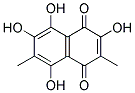 2,5,7,8-TETRAHYDROXY-3,6-DIMETHYL-[1,4]NAPHTHOQUINONE Struktur