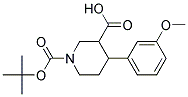 1-(TERT-BUTOXYCARBONYL)-4-(3-METHOXYPHENYL)PIPERIDINE-3-CARBOXYLIC ACID Struktur