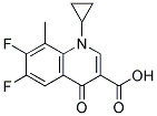 1-CYCLOPROPYL-6,7-DIFLUORO-8-METHYL-4-OXO-3-QUINOLINE CARBOXYLIC ACID Struktur