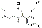 2-(allyloxy)-4-chloro-N-[2-(diethylamino)ethyl]benzamide monohydrochloride Struktur