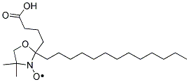 2-(3-Carboxypropyl)-4,4-dimethyl-2-tridecyl-3-oxazolidinyloxy,free radical Struktur