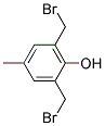 2,6-Di(bromomethyl)-4-methylphenol Struktur