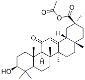 18-Beta Acetyl glycyrrhetic acid Struktur