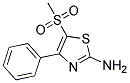 2-Amino-5-(methylsulphonyl)-4-phenyl-1,3-thiazole Struktur