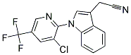 1-[3-Chloro-5-(trifluoromethyl)pyridin-2-yl]-1H-indol-3-ylacetonitrile Struktur