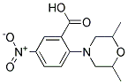 2-(2,6-Dimethylmorpholin-4-yl)-5-nitrobenzoic acid Struktur