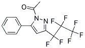 1-Acetyl-3-(heptafluoropropyl)-5-phenyl-1H-pyrazole Struktur