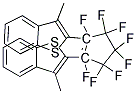 1,2-Bis(3-methylbenzo(b)thiophen-2-yl) perfluorocyclopentene Struktur