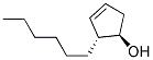 (1R,2R)-2-HEXYL-CYCLOPENT-3-ENOL Struktur