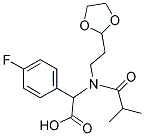 [(2-[1,3]DIOXOLAN-2-YL-ETHYL)-ISOBUTYRYL-AMINO]-(4-FLUORO-PHENYL)-ACETIC ACID Struktur