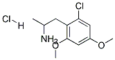 1-(2-CHLORO-4,6-DIMETHOXYPHENYL)-2-AMINOPROPANE HYDROCHLORIDE Struktur