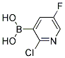 2-CHLORO-5-FLUORO-3-PYRIDINE BORONIC ACID Struktur