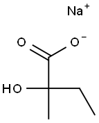 2-Hydroxy-2methylbutric Acid Sodium Salt Struktur