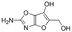 2-Amino-5-Hydroxymethyl-6-Hydroxyfuro-[2,3-D]Oxazoline Struktur