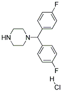 1-(4,4'-Difluorobenzhydryl)Piperazine Hydrochloride Struktur