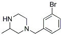 1-(3-Bromobenzyl)-3-Methylpiperazine Struktur