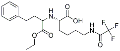 1-Ethoxycarbonyl-3-Phenylpropyl-N6-Trifluoroacetyl-L-Lysine Struktur