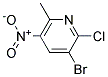 2-CHLORO-3-BROMO-5-NITRO-6-PICOLINE Struktur