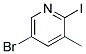 2-IODO-5-BROMO-3-PICOLINE Struktur