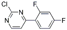 2-Chloro-4-(2,4-difluoro-phenyl)-pyrimidine Struktur