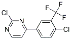 2-Chloro-4-(4-chloro-3-trifluoromethyl-phenyl)-pyrimidine Struktur