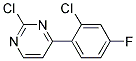 2-Chloro-4-(2-chloro-4-fluoro-phenyl)-pyrimidine Struktur