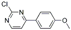 2-Chloro-4-(4-methoxy-phenyl)-pyrimidine Struktur
